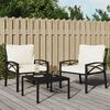 vidaXL Garden Chair with Sand Cushions 68x76x79 cm Steel