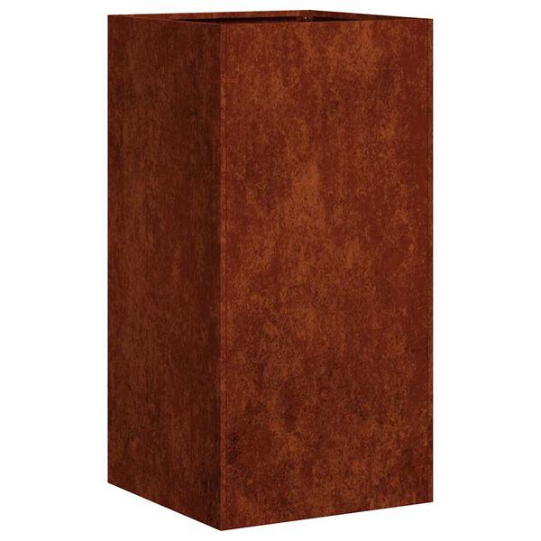 vidaXL Planter Rusty 40x40x80 cm Weathering Steel