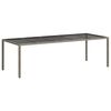 vidaXL Garden Table Grey 250 x 100 x 75 cm Poly Rattan