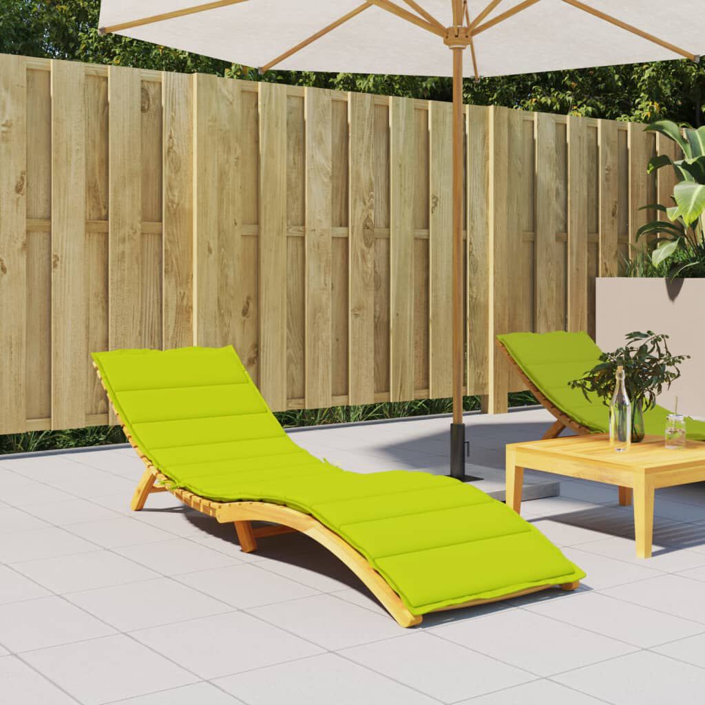 vidaXL Sun Lounger Cushion Bright Green 200x70x3cm Oxford Fabric