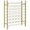 vidaXL Wine Rack for 48 Bottles Gold Metal