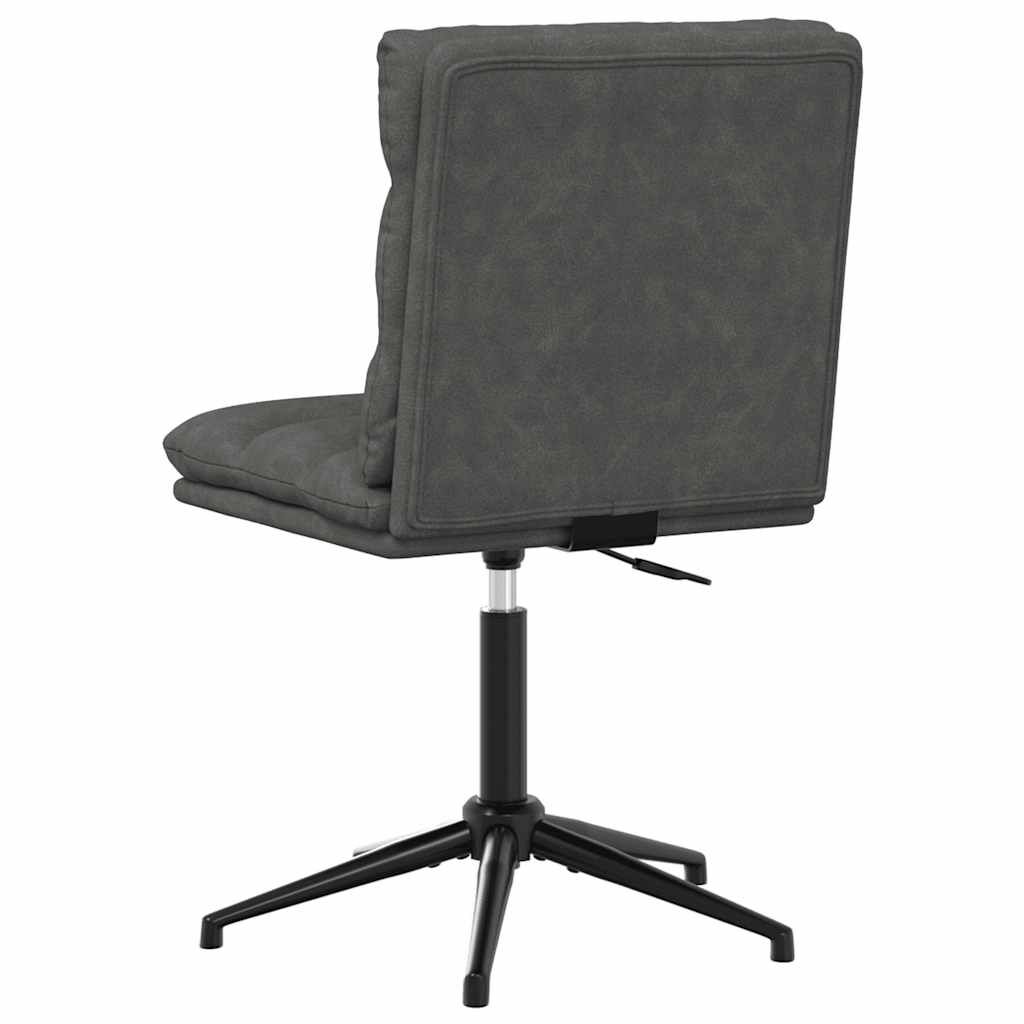 vidaXL Dining Chairs 2 pcs Black Faux Leather