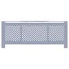 vidaXL MDF Radiator Cover Grey 205 cm