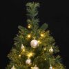 vidaXL Artificial Hinged Christmas Tree 150 LEDs & Ball Set 150 cm