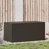 vidaXL Garden Storage Box Poly Rattan 100x50x50 cm Brown