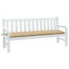 vidaXL Garden Bench Cushion Melange Beige 180x50x7 cm Fabric