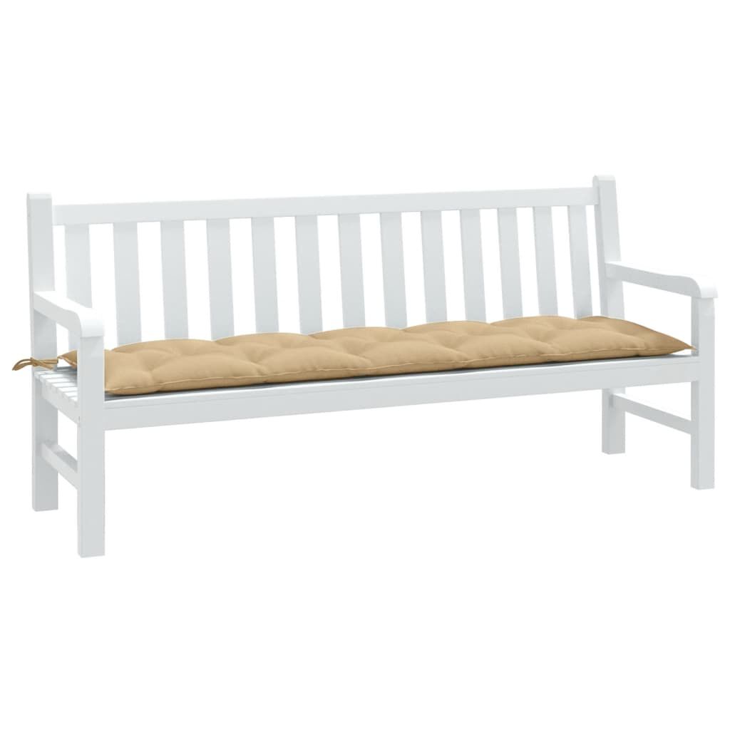 vidaXL Garden Bench Cushion Melange Beige 180x50x7 cm Fabric