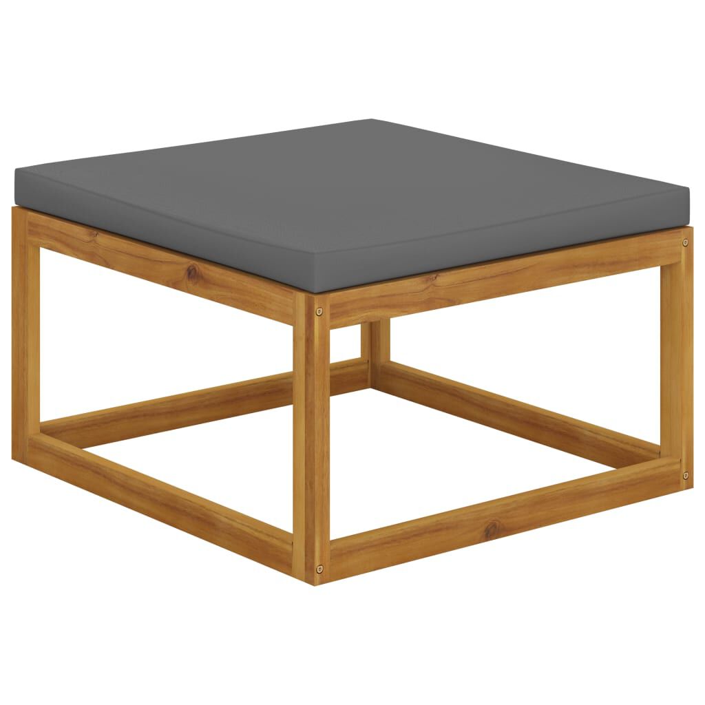 vidaXL 4 Piece Garden Lounge Set with Cushion Solid Acacia Wood