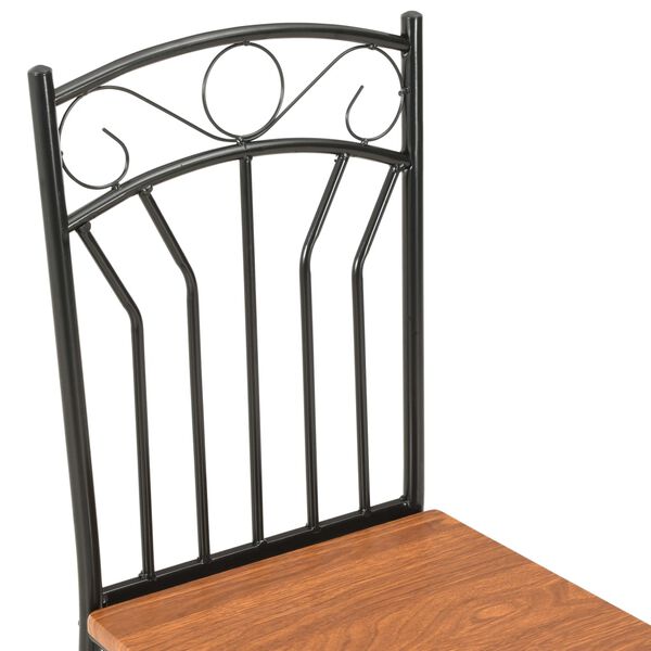 vidaXL Dining Chairs 2 pcs Brown MDF
