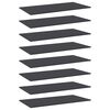 vidaXL Bookshelf Boards 8 pcs Grey 80x30x1.5 cm Engineered Wood