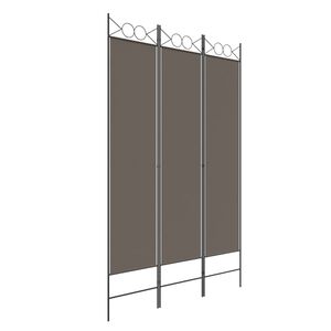 vidaXL 3-Panel Room Divider Anthracite 120x200 cm Fabric