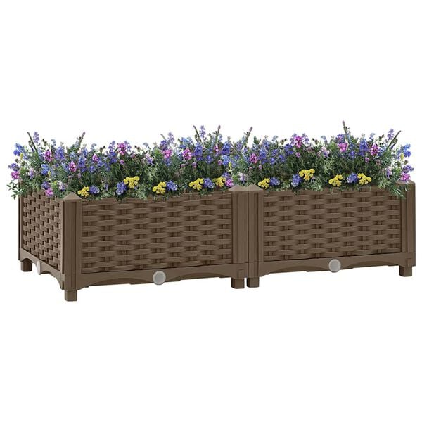 vidaXL Raised Bed 80x40x23 cm Polypropylene