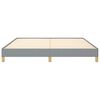 vidaXL Bed Frame without Mattress Light Grey 193x203 cm King Fabric