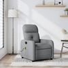 vidaXL Massage Recliner Chair Light Grey Fabric
