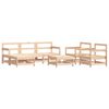 vidaXL 7 Piece Garden Lounge Set with Cushions Solid Wood