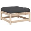 vidaXL 7 Piece Garden Sofa Set with Cushions Solid Wood Pine
