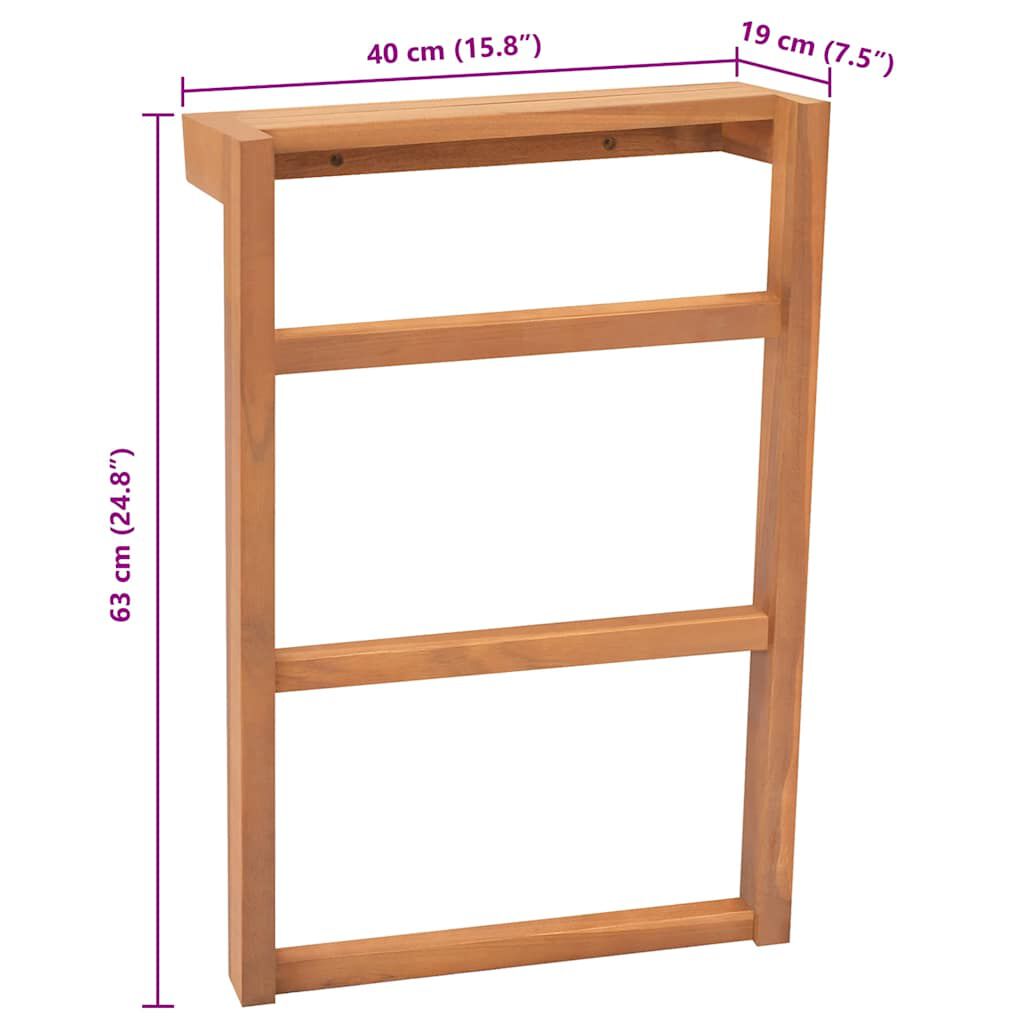 vidaXL Towel Racks 2 pcs Solid Teak Wood