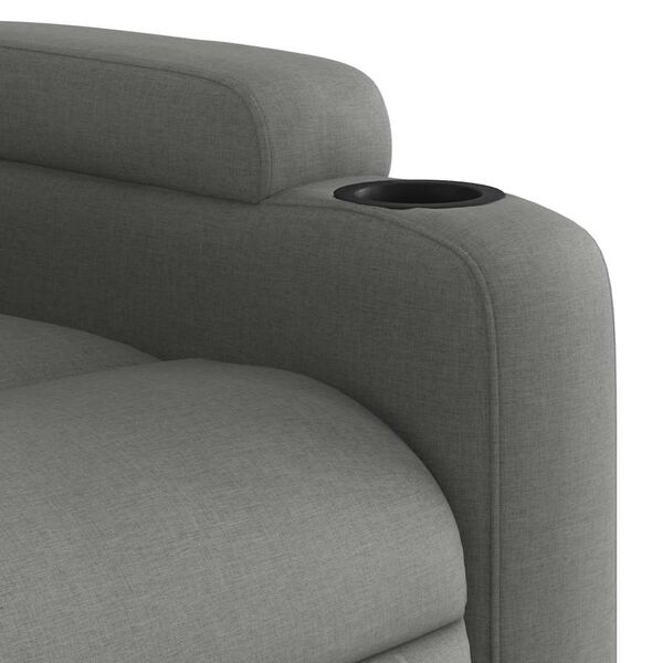 vidaXL Electric Stand up Massage Recliner Chair Dark Grey Fabric