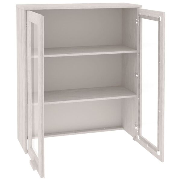 vidaXL Top for Highboard HAMAR White 85x35x100 cm Solid Wood Pine