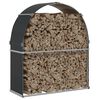 vidaXL Log Holder Anthracite 120x45x140 cm Galvanised Steel