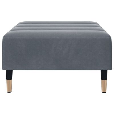 vidaXL Footstool Dark Grey 77x55x31 cm Velvet