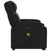 vidaXL Electric Stand up Massage Recliner Chair Black Faux Leather