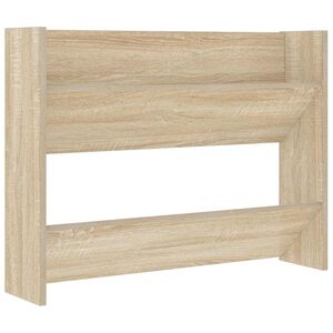 vidaXL Wall Shoe Cabinet Sonoma Oak 80x18x60 cm Engineered Wood