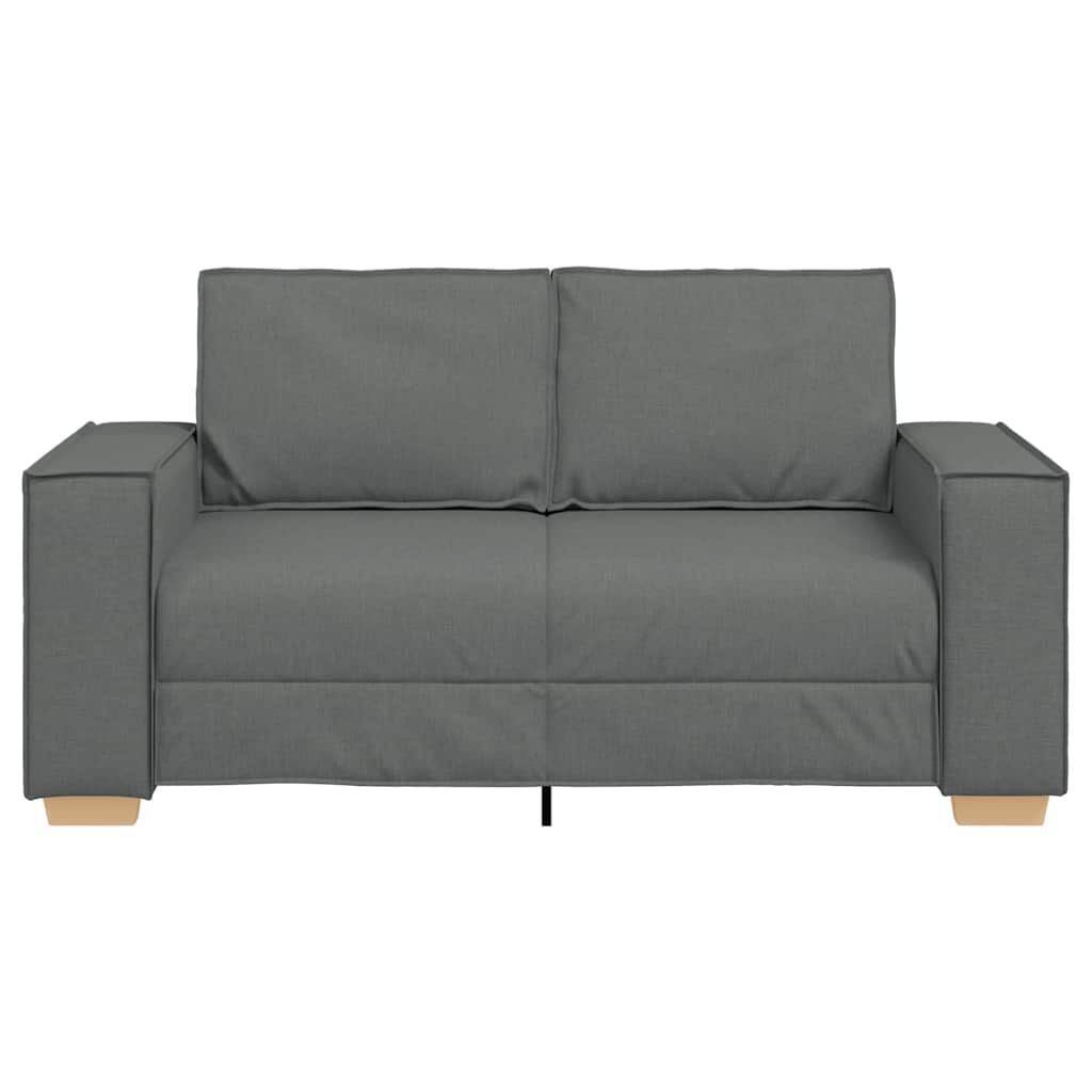 vidaXL 2-Seater Sofa Dark Grey 120 cm Fabric