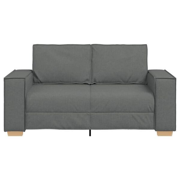 vidaXL 2-Seater Sofa Dark Grey 120 cm Fabric
