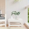vidaXL Garden Footstool White Solid Wood Pine