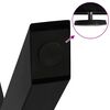 vidaXL Dining Table Legs X-Shaped 2 pcs Black 57x(72-73) cm Steel