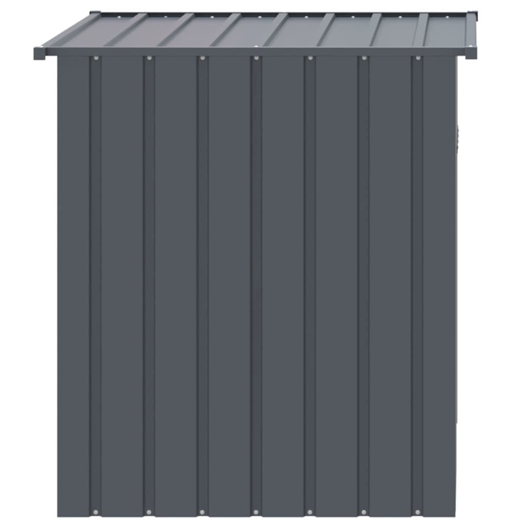 vidaXL Dog House with Roof Anthracite 110x103x109 cm Galvanised Steel