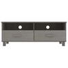vidaXL TV Cabinet HAMAR Light Grey 106x40x40 cm Solid Wood Pine