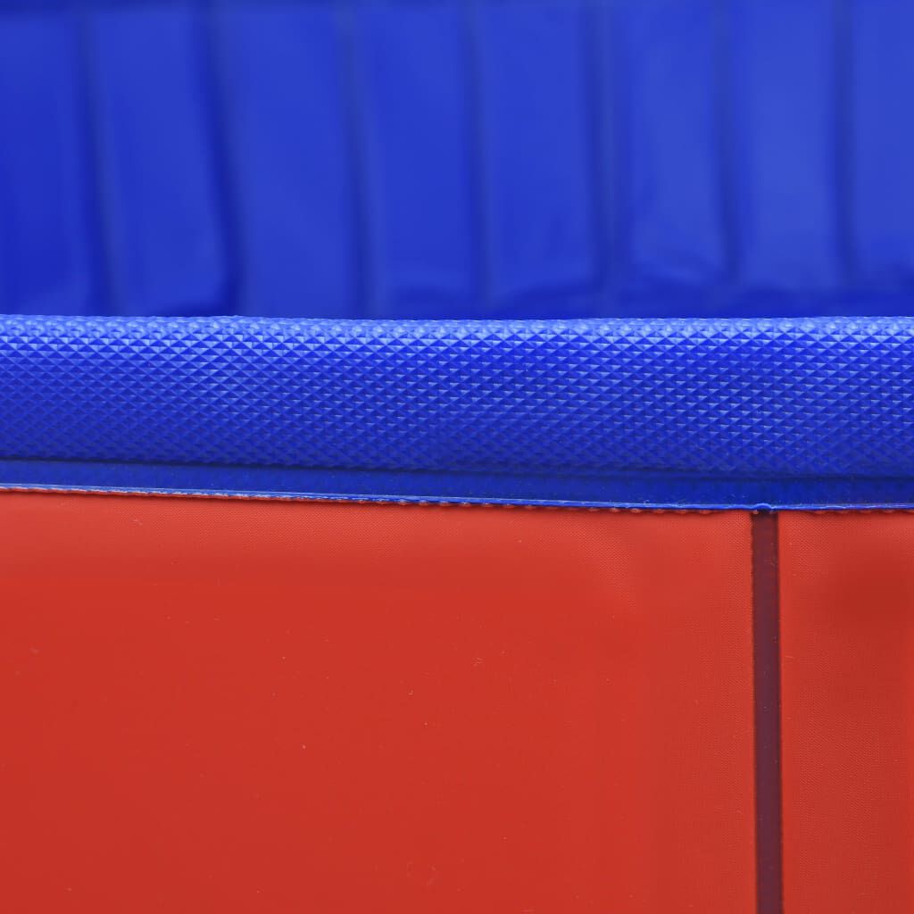 vidaXL Foldable Dog Swimming Pool Red 200x30 cm PVC