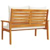 vidaXL Garden Sofa Bench 120 cm with Cushion Solid Wood Acacia
