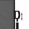vidaXL Retractable Side Awning Anthracite 140x500 cm