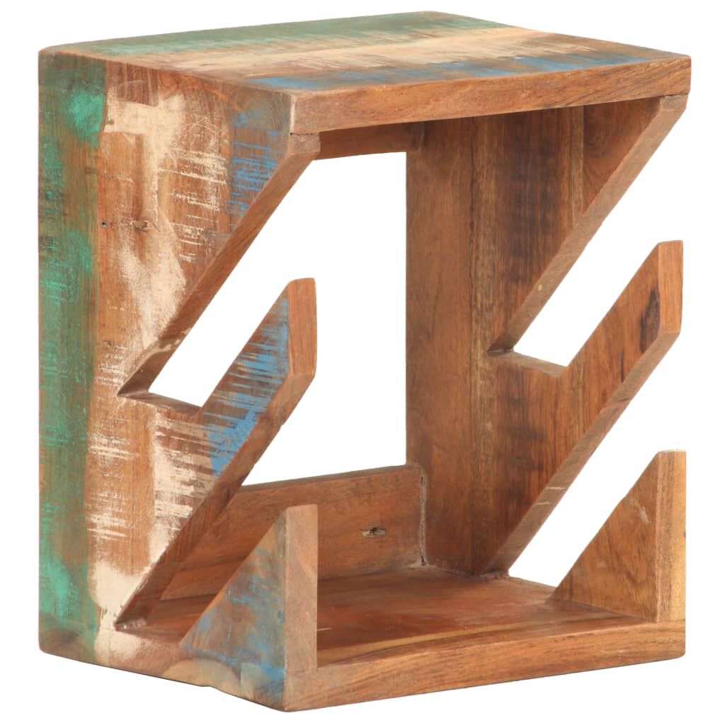 vidaXL Wall Mounted Skateboard Holder 25x20x30 cm Solid Reclaimed Wood