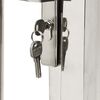 vidaXL Garden Gate 100x145 cm Stainless Steel