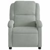 vidaXL Electric Massage Recliner Chair Light Grey Velvet