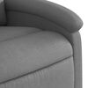 vidaXL Recliner Chair Dark Grey Fabric