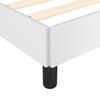 vidaXL Bed Frame without Mattress White California King Faux Leather