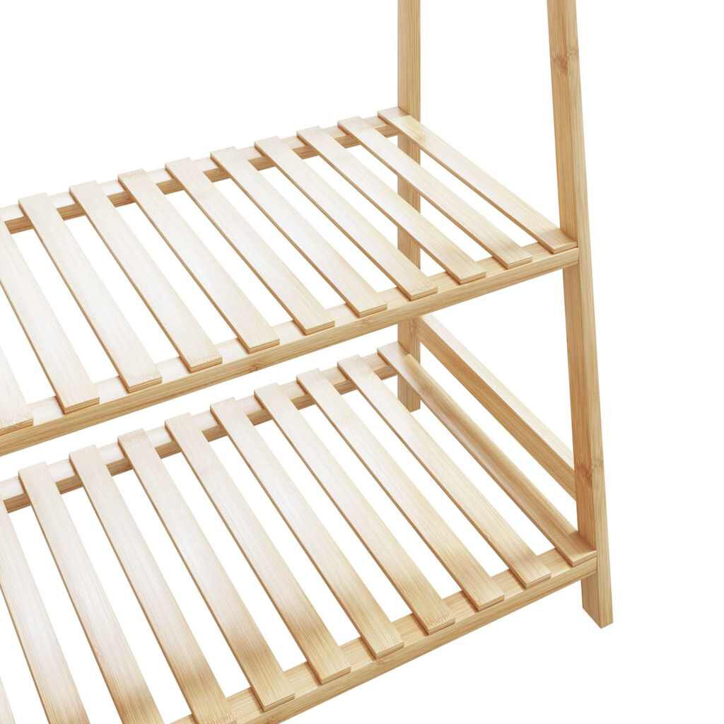 vidaXL Clothes Rack with Shelves 110x40x180 cm Bamboo