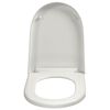 vidaXL Soft-close Toilet Seat with Quick-release Design White Square