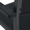 vidaXL 5 Piece Garden Dining Set Black