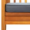 vidaXL Garden Bench with Cushion 147 cm Solid Acacia Wood