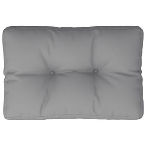 vidaXL Pallet Cushion Grey 50x40x12 cm Fabric