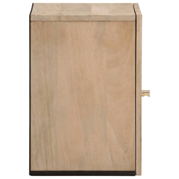 vidaXL Bathroom Wall Cabinet 38x33x48 cm Solid Wood Mango