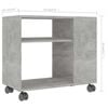 vidaXL Side Table Concrete Grey 70x35x55 cm Engineered Wood