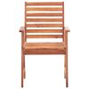 vidaXL Outdoor Dining Chairs 3 pcs with Cushions Solid Acacia Wood