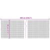 vidaXL Garden Fence 600x80 cm Reed